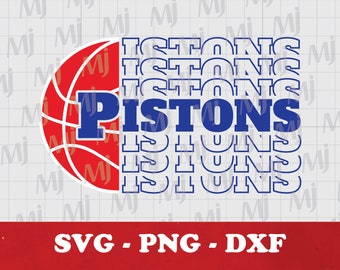 Pistons Basketball SVG: Team Lover Shirt Design (Digital Download)