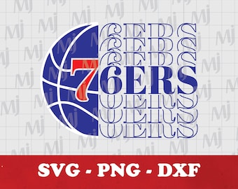 76ers Basketball SVG: Philadelphia Team Design (Digital Download)