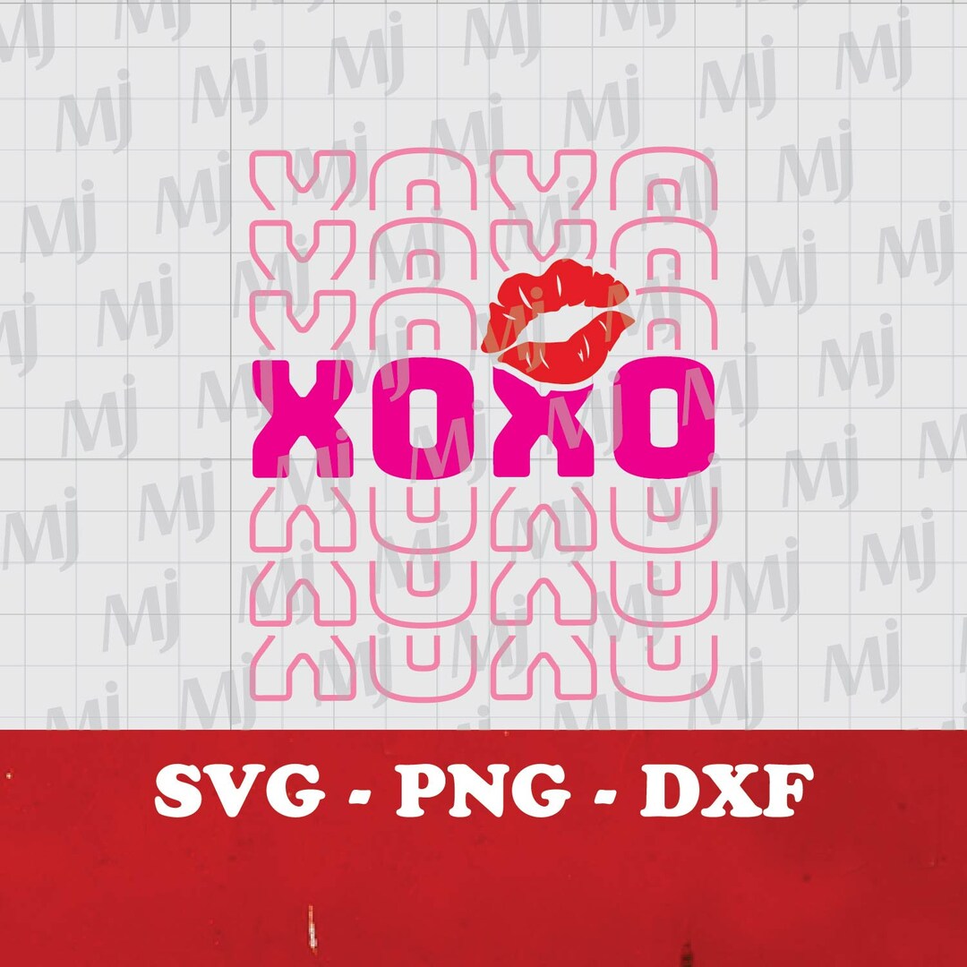 XOXO Love Svg, Valentine's Day Svg, Hello Valentine Svg, Dxf, Png File ...
