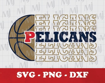 Pelicans Basketball SVG: Team Design for Cricut (Digital Download)