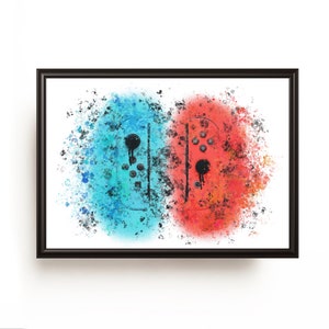 Switch Gamer Room Print, Wall Decor Gaming Room Art, Nintendo Poster Games Prints, Kids Bedroom