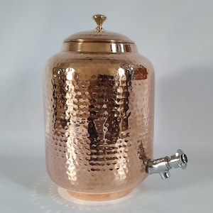 Handmade Copper Water Pot: Traditional Ayurvedic Drinkware