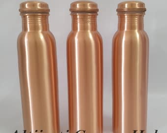 Handmade Copper Water Bottle: Ayurvedic Health, Yoga, 1000 ML
