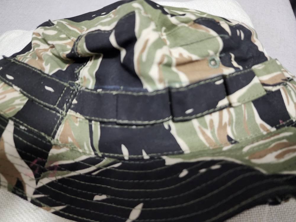 復刻 ベトナム戦争 タイガーストライプ MACV SOG 刺繍 ブーニーハット