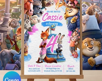 Zootopia 2 Invitation