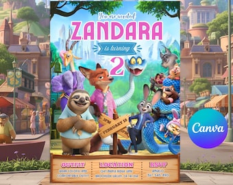 Zootopia 2 Invitation