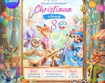 Invitación de Zootopia 2