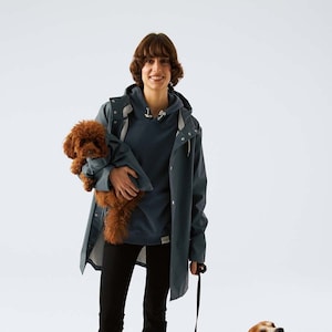 Hund & Mensch Passender Regenmantel, Passendes Set für Sie und Ihr Haustier, Passendes Haustier und Besitzer-Set, Geschenk für Tierliebhaber Bild 2
