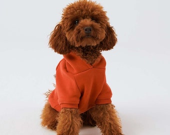 Dog Hoodie - Organic Soft Cotton - Red