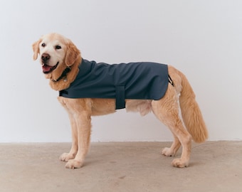 Dog Raincoat - Water Resistant - Navy