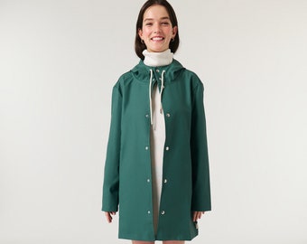 Spring Raincoat, Waterproof & Windproof Raincoat, Spring Coat, Stylish, Unisex - Green