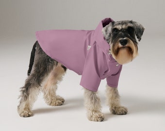 Dog Raincoat with Hood - Water Resistant - Lilac