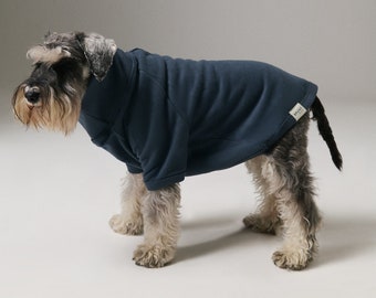 Dog Turtleneck Sweatshirt - Organic Soft Cotton - Blue