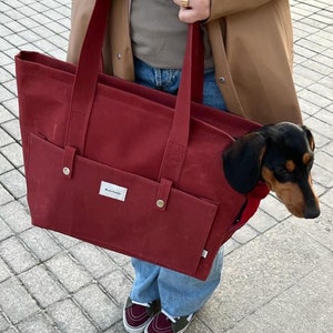 Handgefertigte Hunde Reisetasche, Hundetragetasche, Hundetragetasche, Hundetragetasche, Haustier Reisetasche, Haustier Tragetasche
