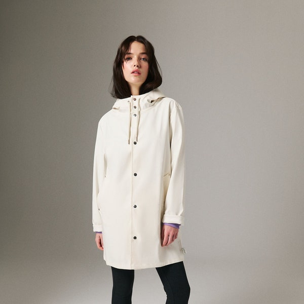 Spring Raincoat, Waterproof & Windproof Raincoat, Spring Coat, Stylish, Unisex - Snow White