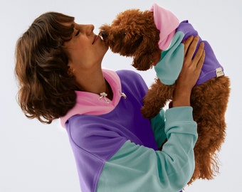 Dog & Human Matching Organic Soft Cotton Hoodies, Matching Pet and Owner Set, Pet Owner Dog Lover Gift