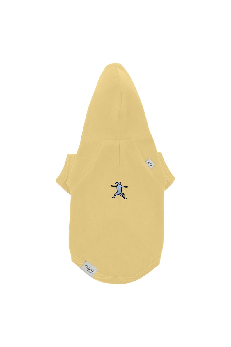 Dog & Human Matching Soft Cotton Hoodies, Matching Set For You and Your Pet, Matching Pet and Owner Set Yellow image 6