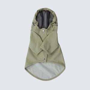 Dog Raincoat with Hood Water Resistant Pistacchio Green image 8