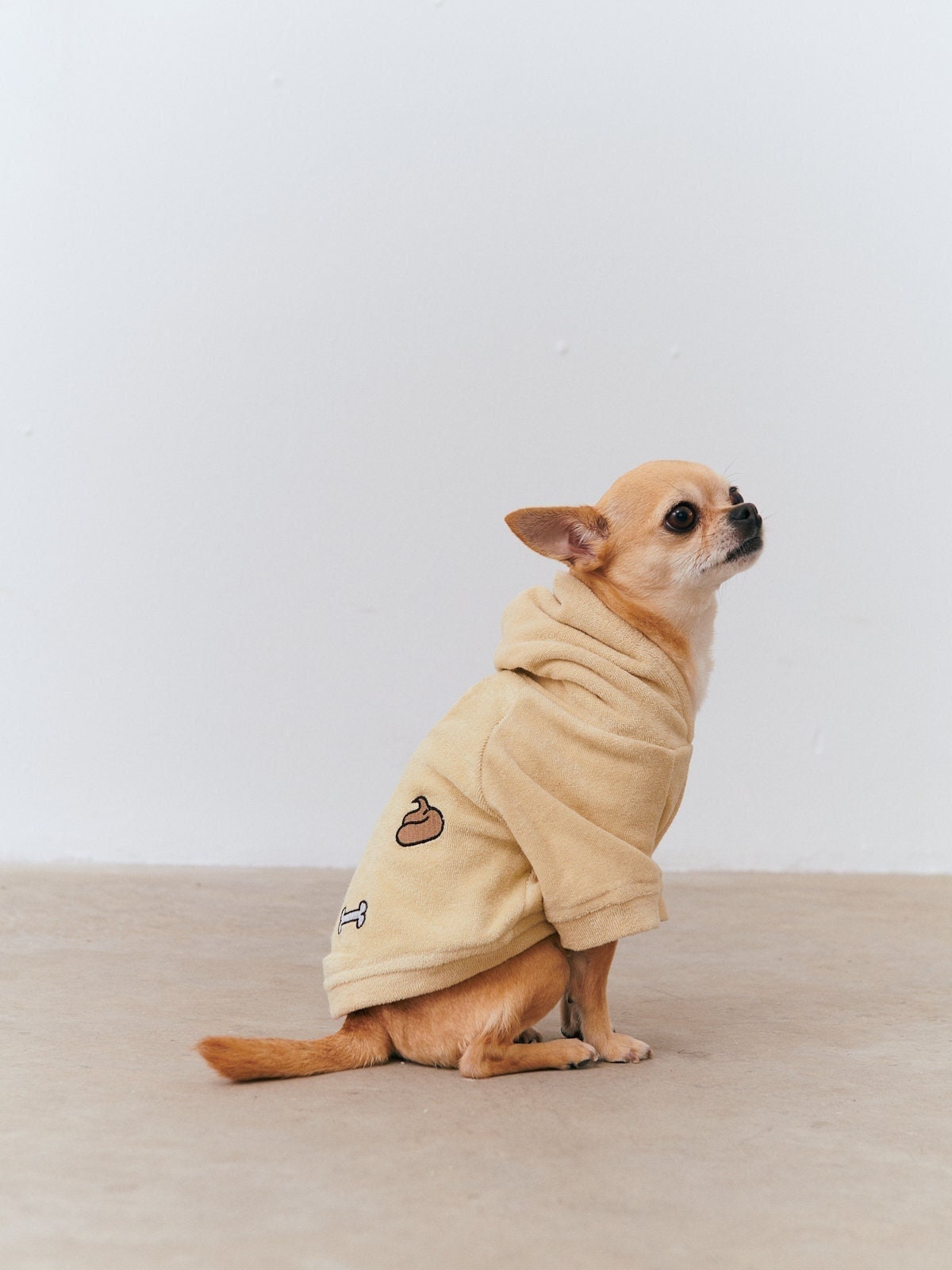 Dog silk robe sales