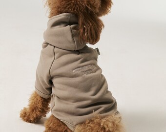 Dog Hoodie - Soft Cotton - Beige