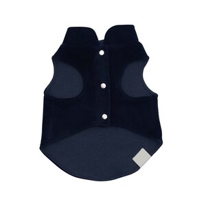 Dog Polar Vest Organic Soft Cotton Navy image 3