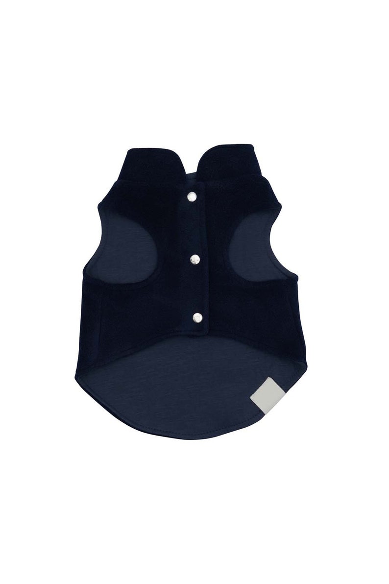 Dog Polar Vest Organic Soft Cotton Navy image 3