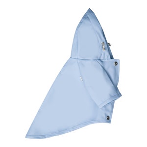 Dog Raincoat with Hood Water Resistant Light Blue image 7