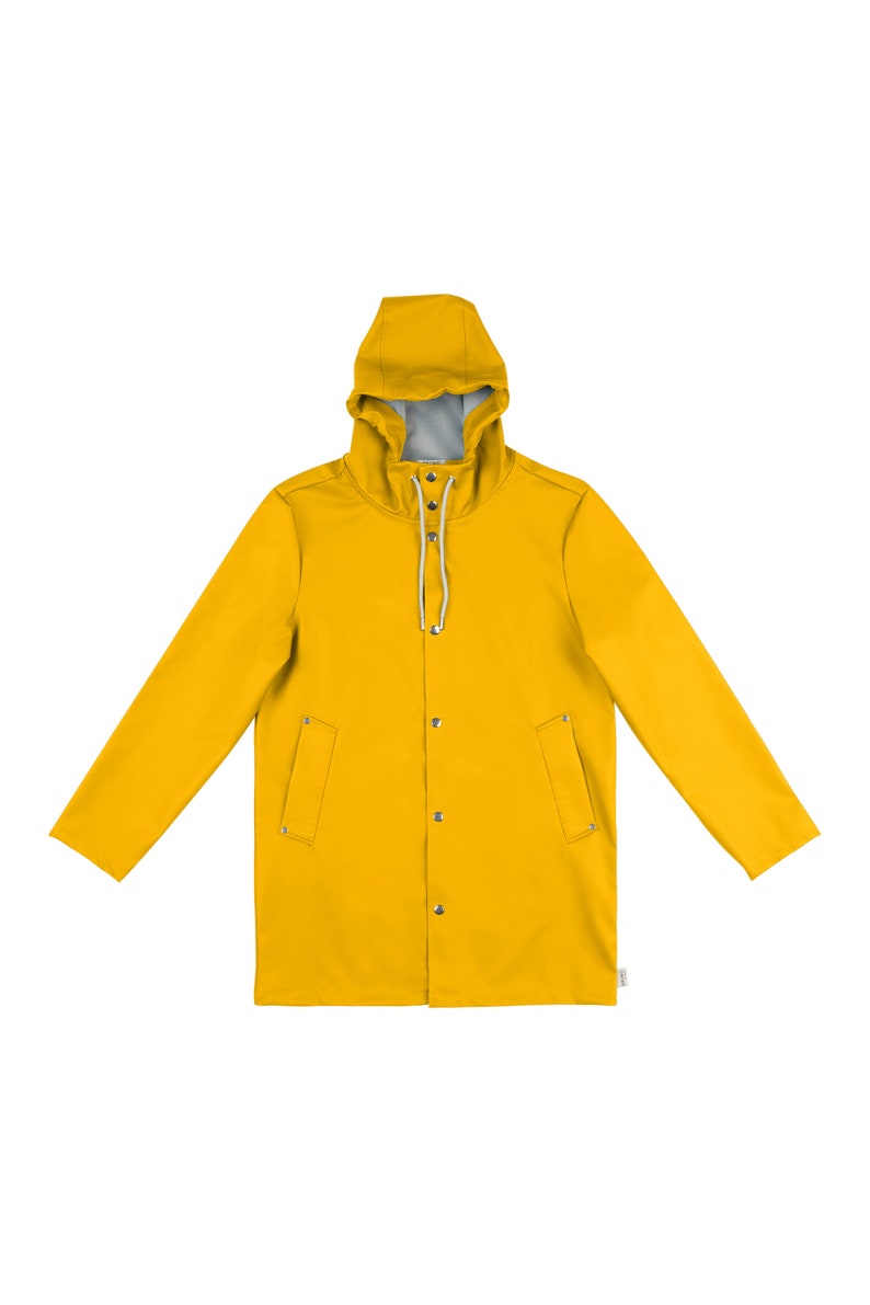 Spring Raincoat, Waterproof & Windproof Raincoat, Spring Coat, Stylish, Unisex Yellow image 2