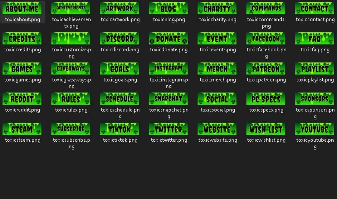 35 Toxic Twitch Panels - Etsy