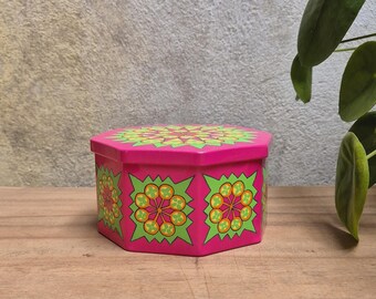 IRA Denmark Flower Power Tin Canister Cookie Jar Design by Anita Wangel.