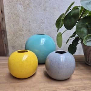 Vintage Zenith Gouda Holland Set Vases Design by Willem Stuurman: Mid Century Dutch Design