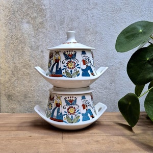 Figgjo Flint Norway Saga Vintage Soup Tureen / Serving Dish Design by Turi Gramstad Oliver.