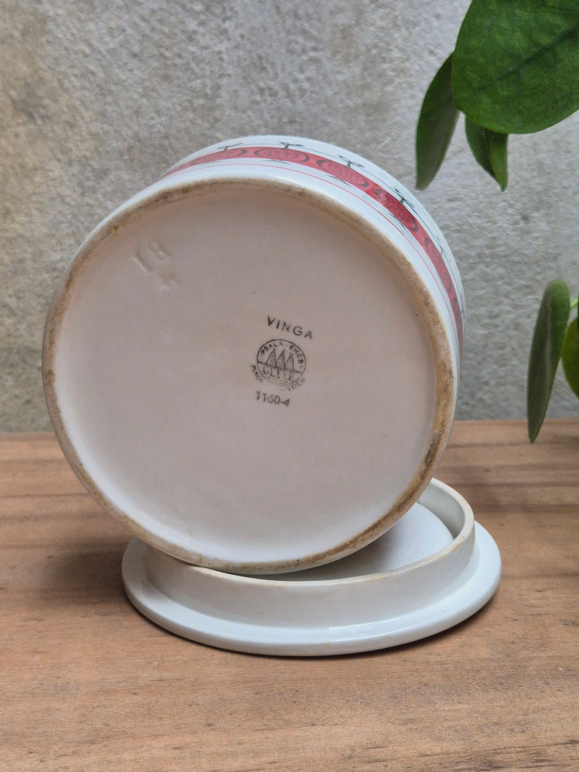Upsala-ekeby Gefle Sweden Vinga 1160-4 Mid Century Canister
