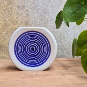 Thomas Duitsland (Rosenthal) Op-Art Bull&#39;s Eye Wire Vase Modernistisch abstraktes Design von Hans-Theo Baumann.