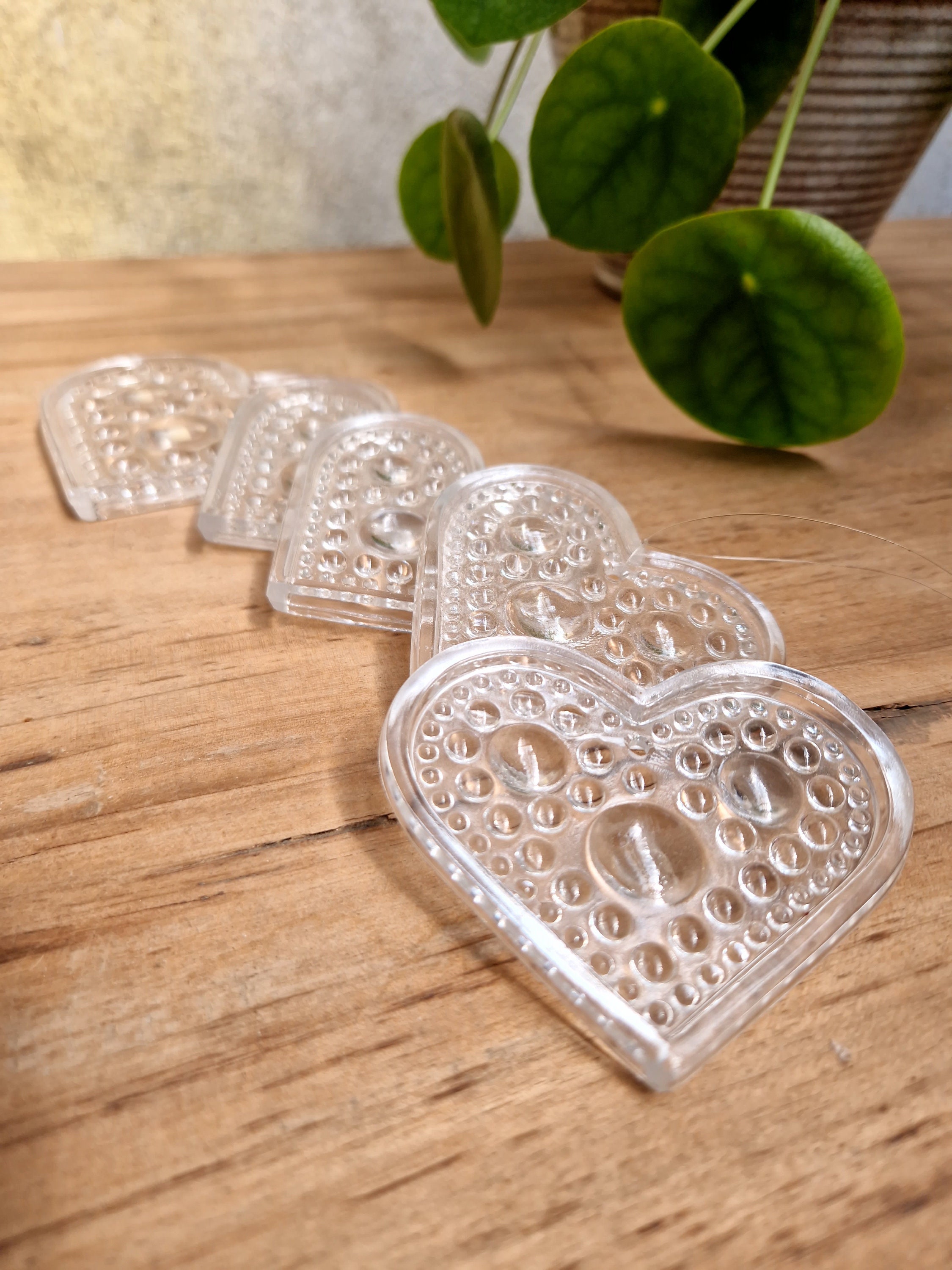 ウランガラス ハート Hadeland Glassverk Norway Glass Heart Hearts Hjerters Ornament