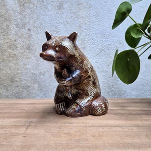 Søholm Stentøj Keramik Racoon Stoneware Figurine Design from Haico Nitzsche.