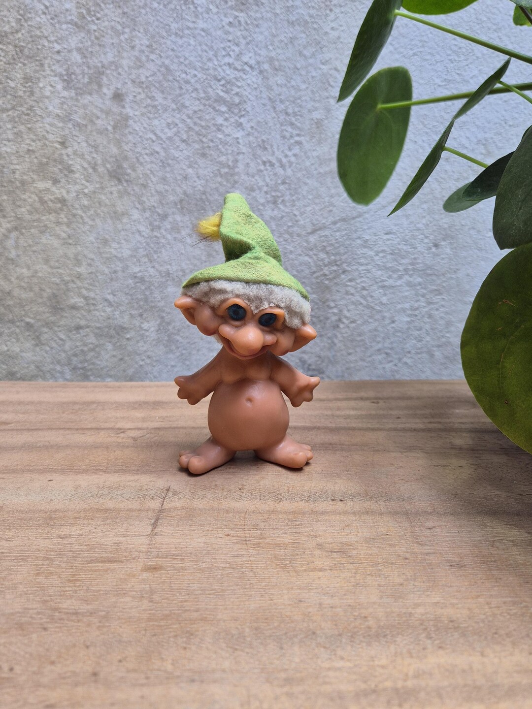 Vintage J.N. Reisler Denmark Troll: 1960s Danish Design, Green Hat