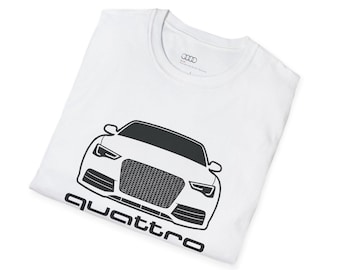 Quattro Front Car Graphic T-Shirt | Audi Inspired Auto Tee