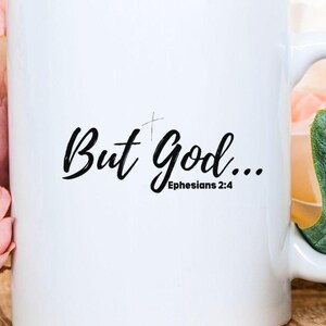 But God, Christian Gifts, Christian Mugs, Christian Coffee Mug, Inspirational Mug, Mugs with Bible Verse, Faith Based Coffee Mugs