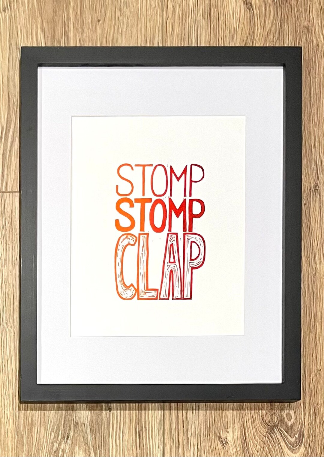 We Will Rock You Print, Handmade Block Print; 8"x10" - Etsy