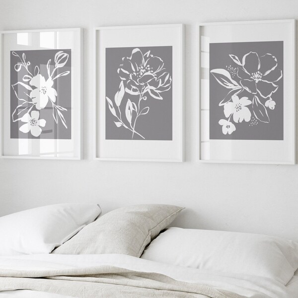 Blue Grey Wall Art Etsy