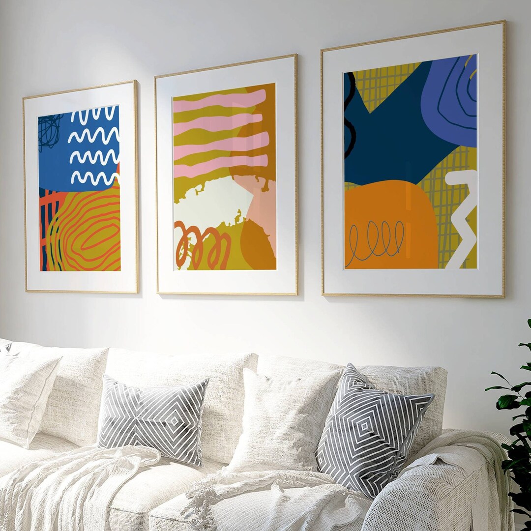 Large Abstract Wall Art, Home Decor Wall Art for Living Room, Modern