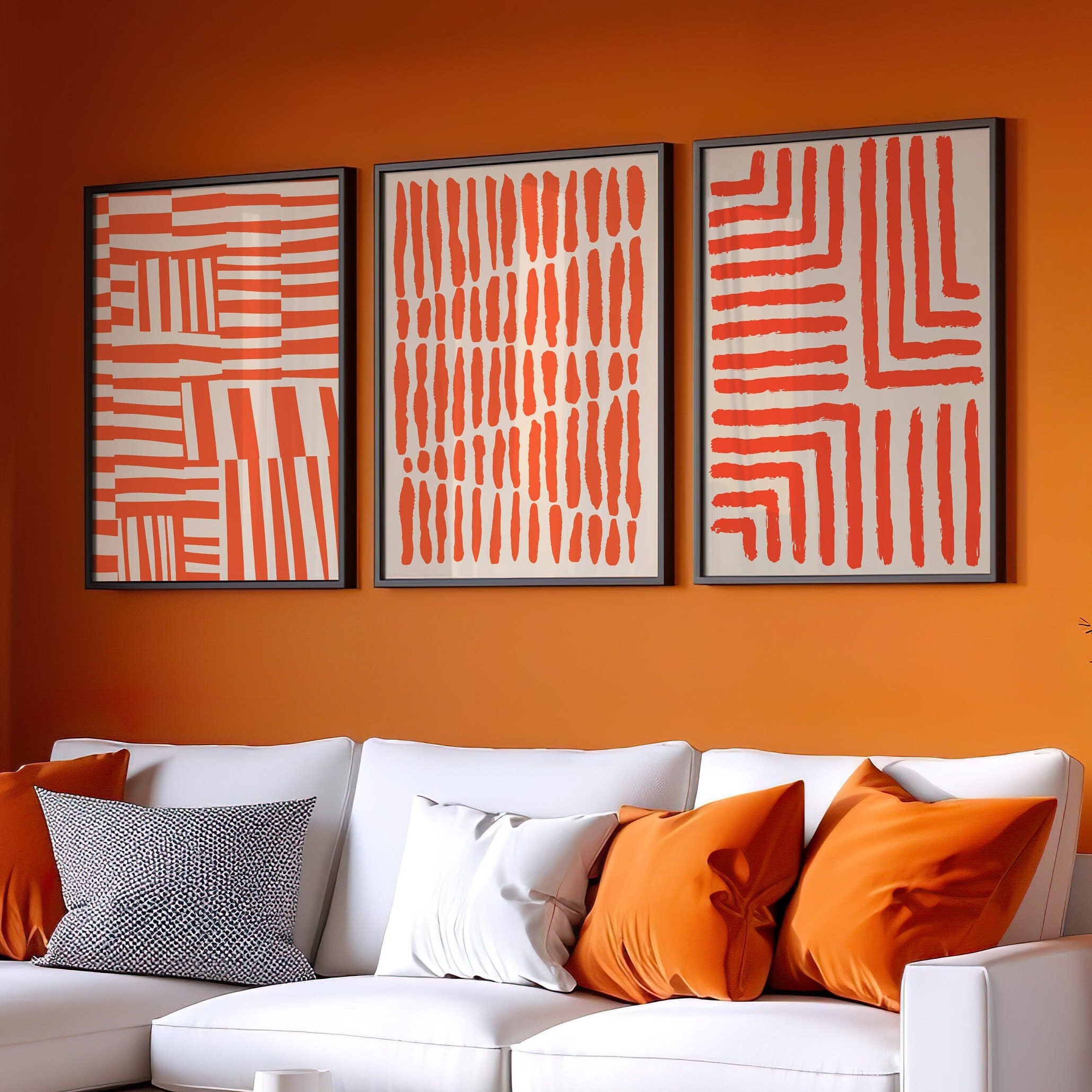 Orange Wall Art, Autumn Home Decor, Orange Prints, Abstract Orange Wall Art, Autumn Home Decor, Orange Prints, Abstract