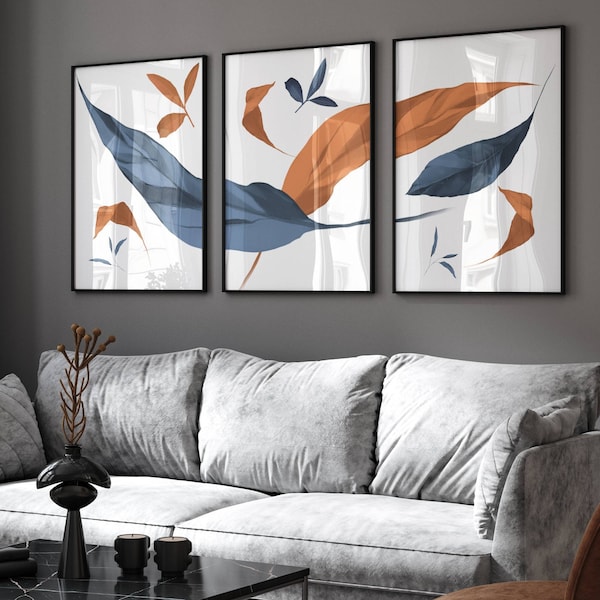 Burnt Orange and Blue Home Decor - Etsy