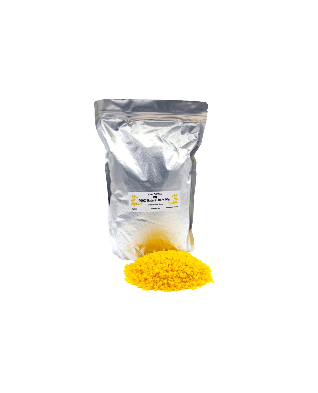 1KG 100% Natural Yellow Beeswax Pellets - Pure Sustainable Crafting ...