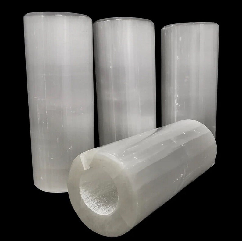XL Selenite Lamp 14 " Crystal Lamp White Natural Light LED Cord Extra Large Pillar Tower image 7