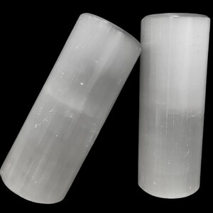 XL Selenite Lamp 14 " Crystal Lamp White Natural Light LED Cord Extra Large Pillar Tower image 5