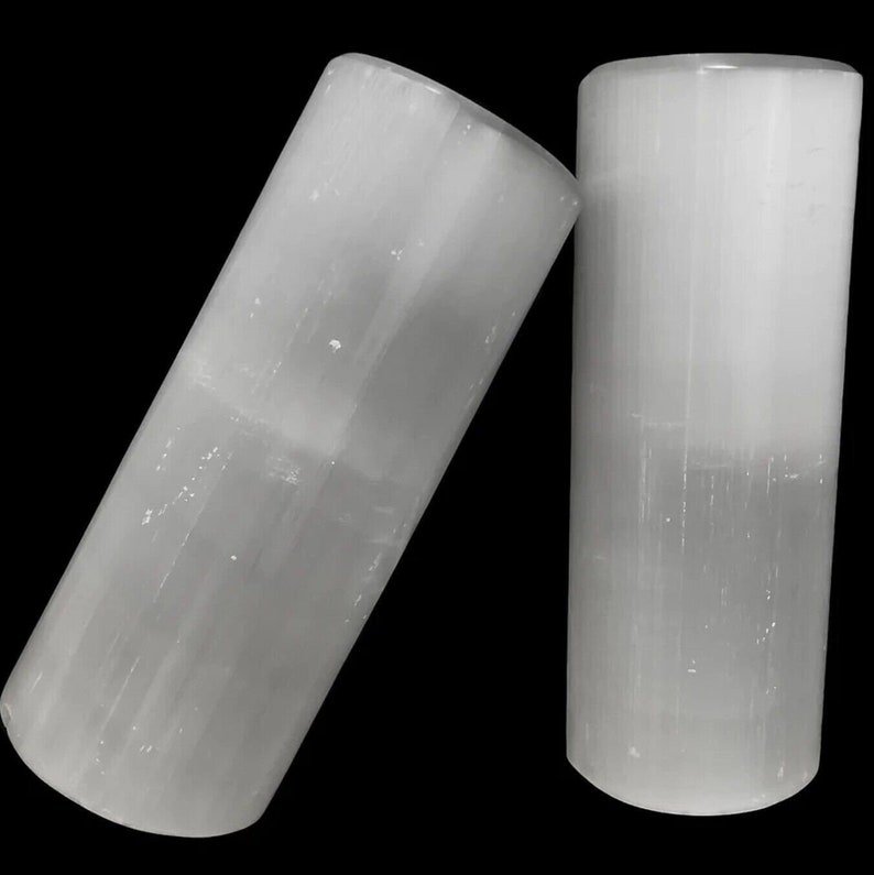 XL Selenite Lamp 14 " Crystal Lamp White Natural Light LED Cord Extra Large Pillar Tower image 5