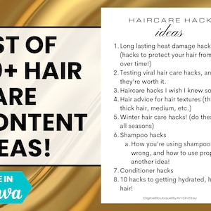 50 Hair Care Content Ideas! Content Ideas Hair, beauty Content Ideas,Hair Content Ideas,Hair Tiktok ideas, hair blog, hair care blog,idea
