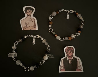dead plate game inspired bracelets necklace indy jewelry game vincent charbonneau rody dinnerdate